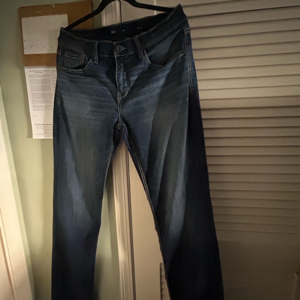 Buckle Men's Straight Leg Jeans in Dark Blue